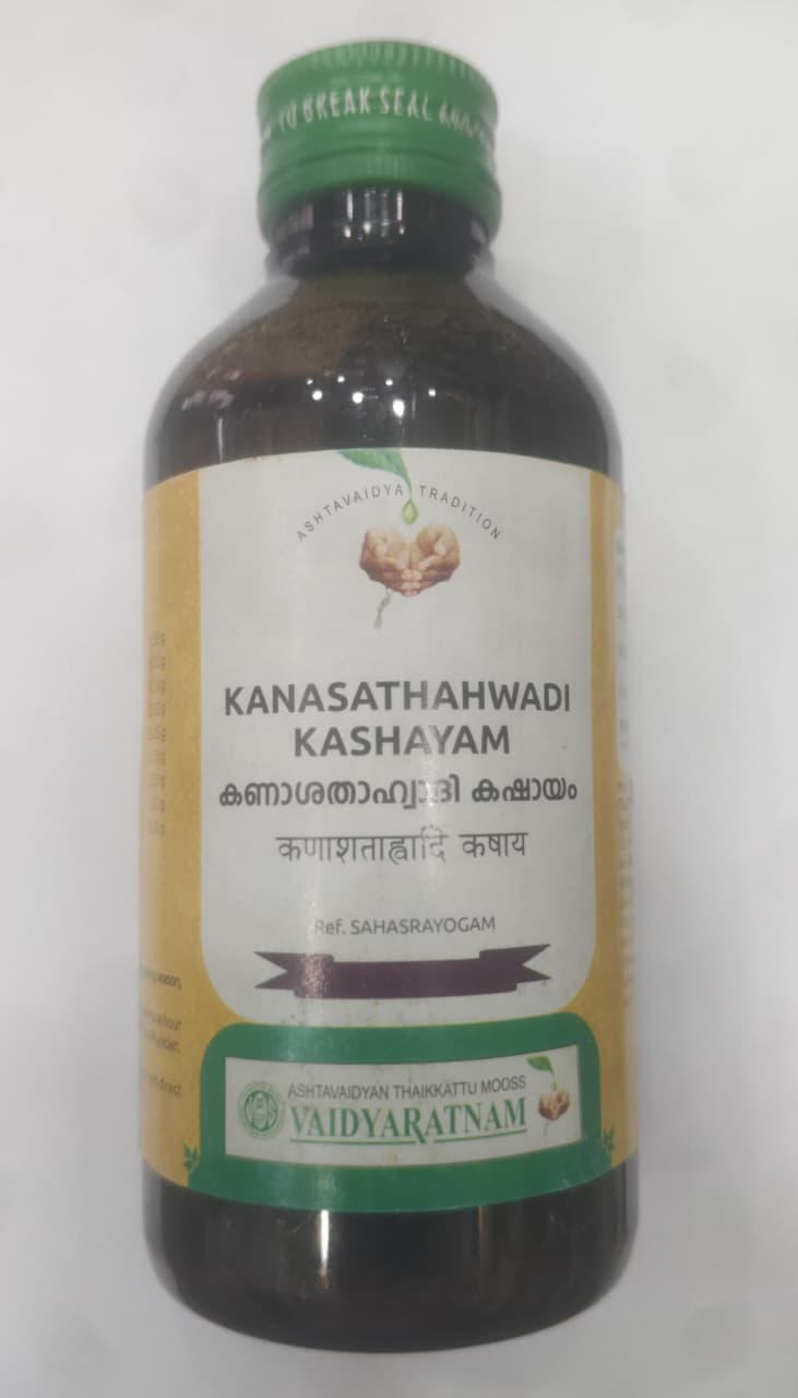 Vaidyaratnam Kanasathahwadi Kashayam 200ml Ayurvedic Medicine